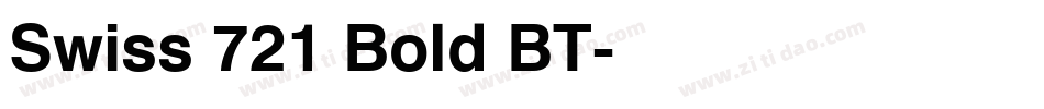 Swiss 721 Bold BT字体转换